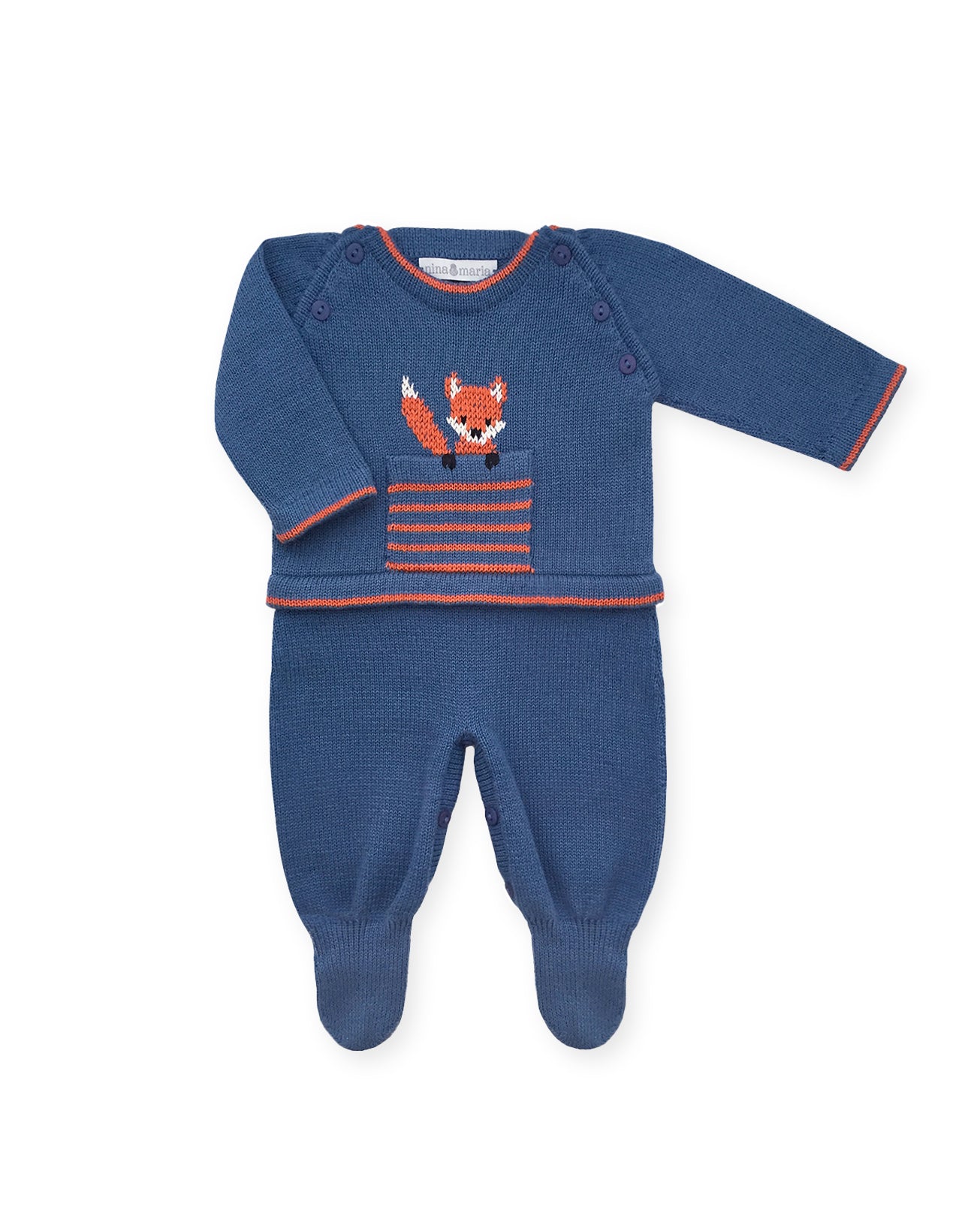 Macacão Raposa Sky - Nina & Maria Baby Store