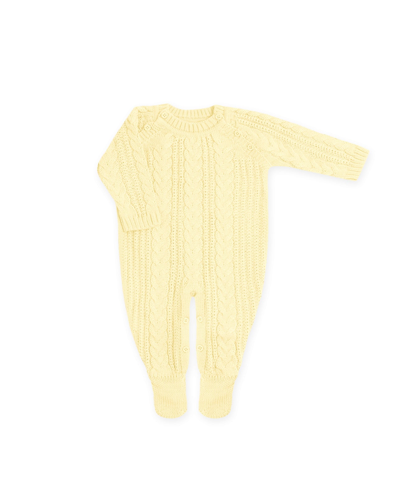 Macacão Trançado Amarelo - Nina & Maria Baby Store
