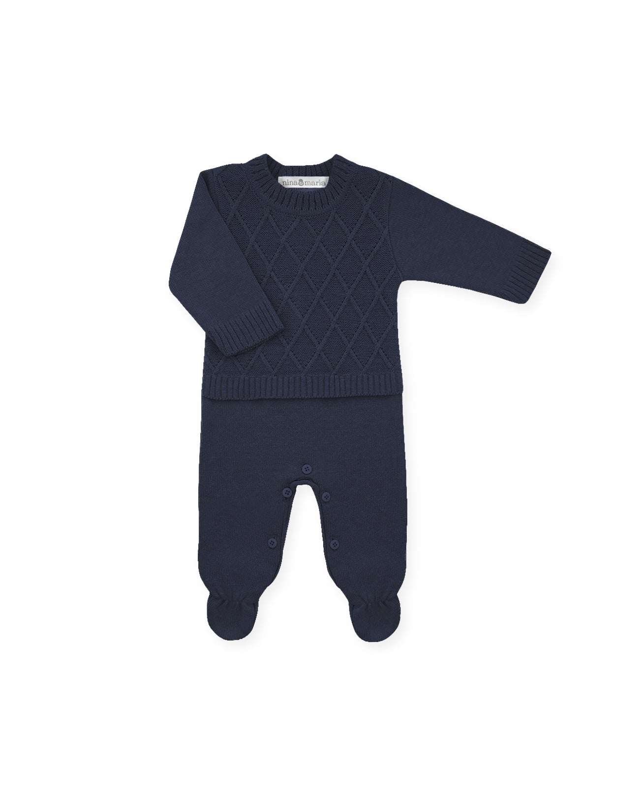 Macacão Wire Azul-Marinho - Nina & Maria Baby Store