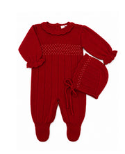 Macacão com Gorrinho Petit Girl Vermelho - Nina & Maria Baby Store