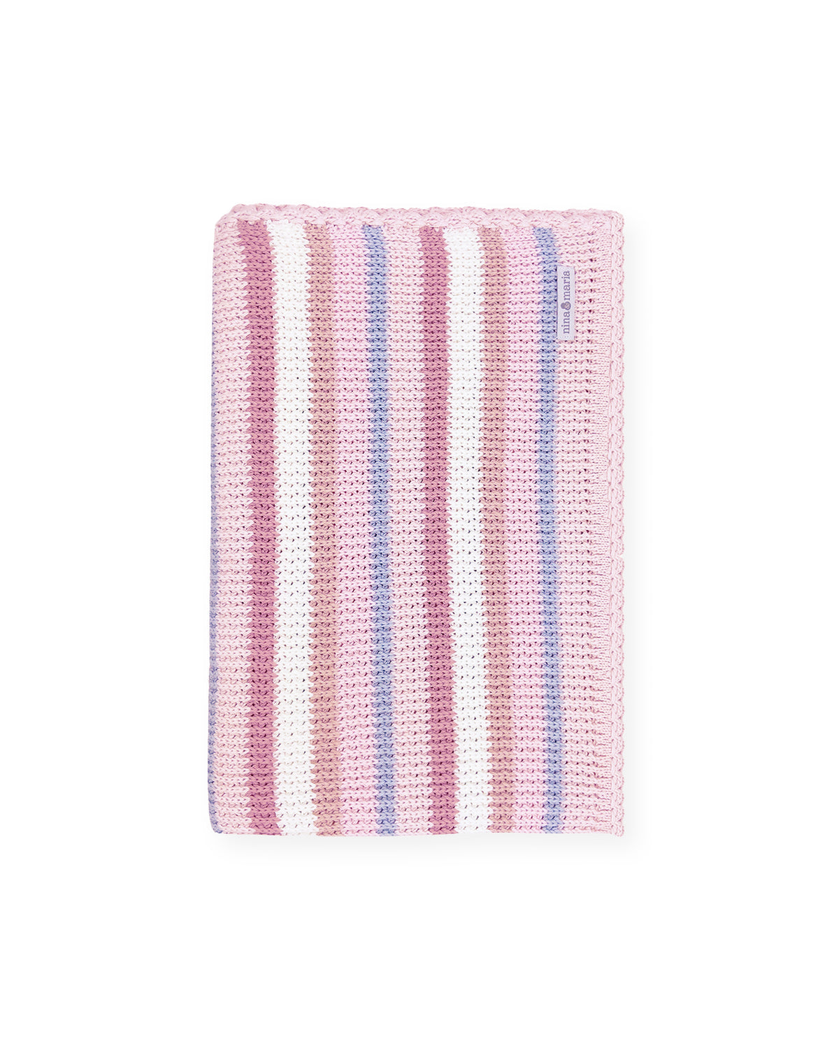 Manta Listras Rosa - Nina & Maria Baby Store