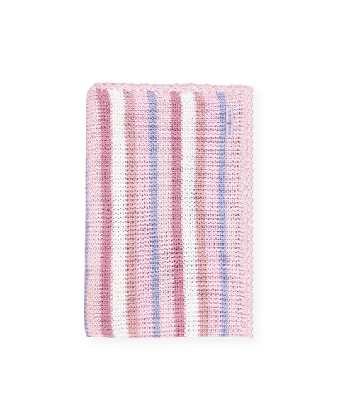 Manta Listras Rosa - Nina & Maria Baby Store