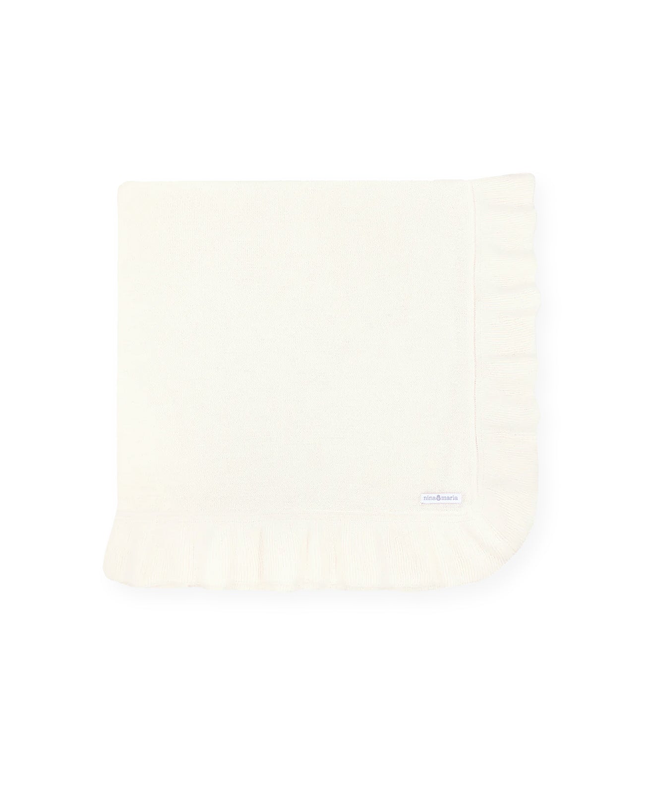 Manta Babado Off White - Nina & Maria Baby Store