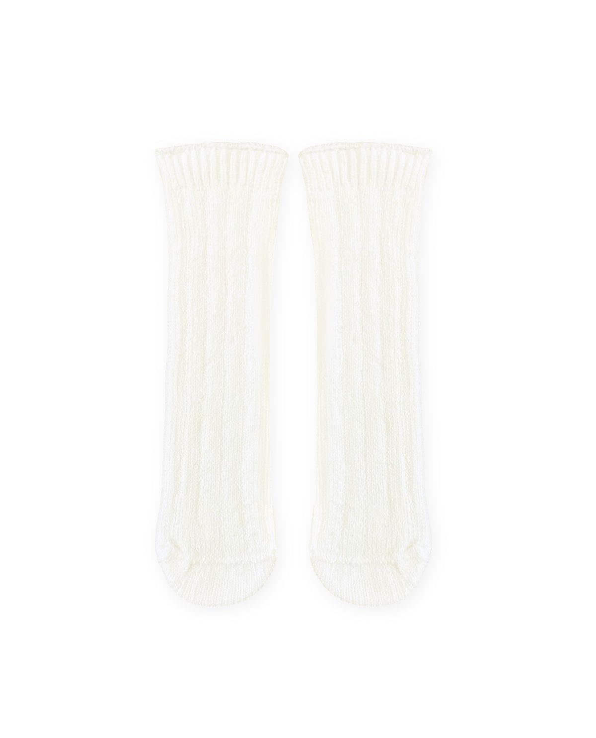 Meia Canelada Off-White