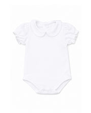 Body Feminino Manga Curta Algodão Pima Branco