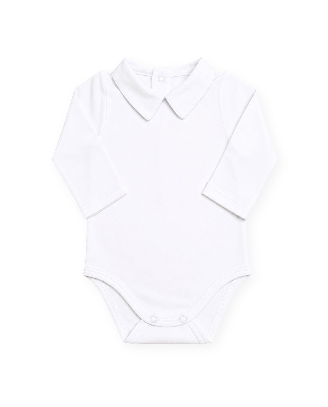 Body Masculino Manga Longa Algodão Pima Branco