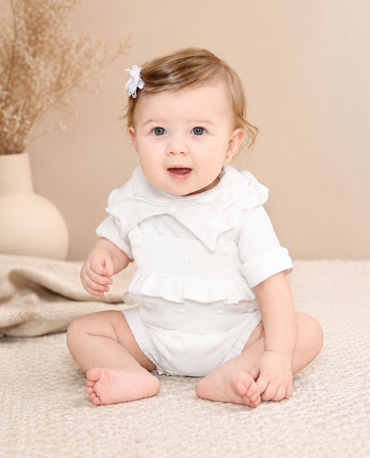 Romper Poá - Branco - Nina & Maria Baby Store