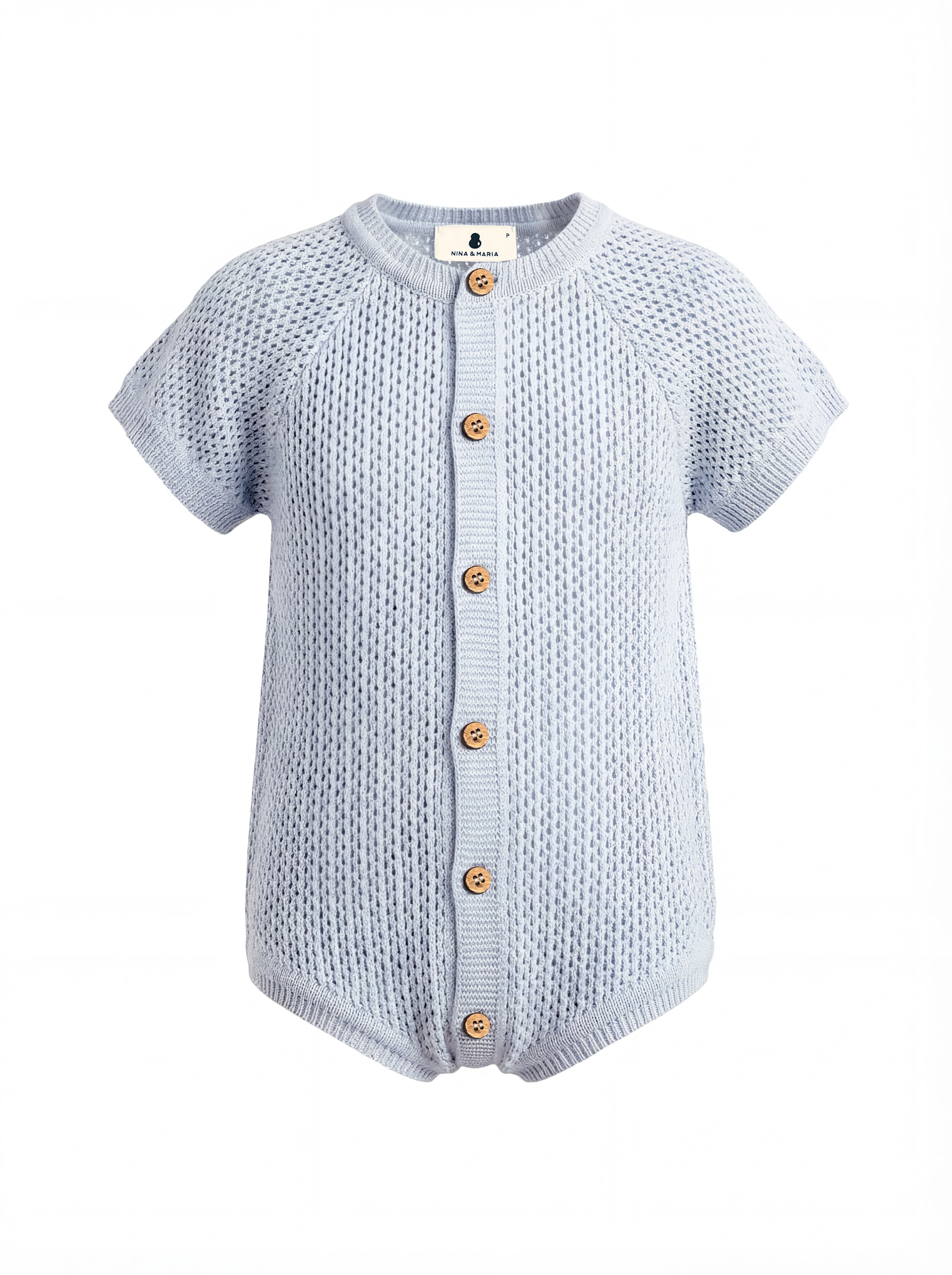 Romper Pescador Azul (magnético) - Nina & Maria Baby Store