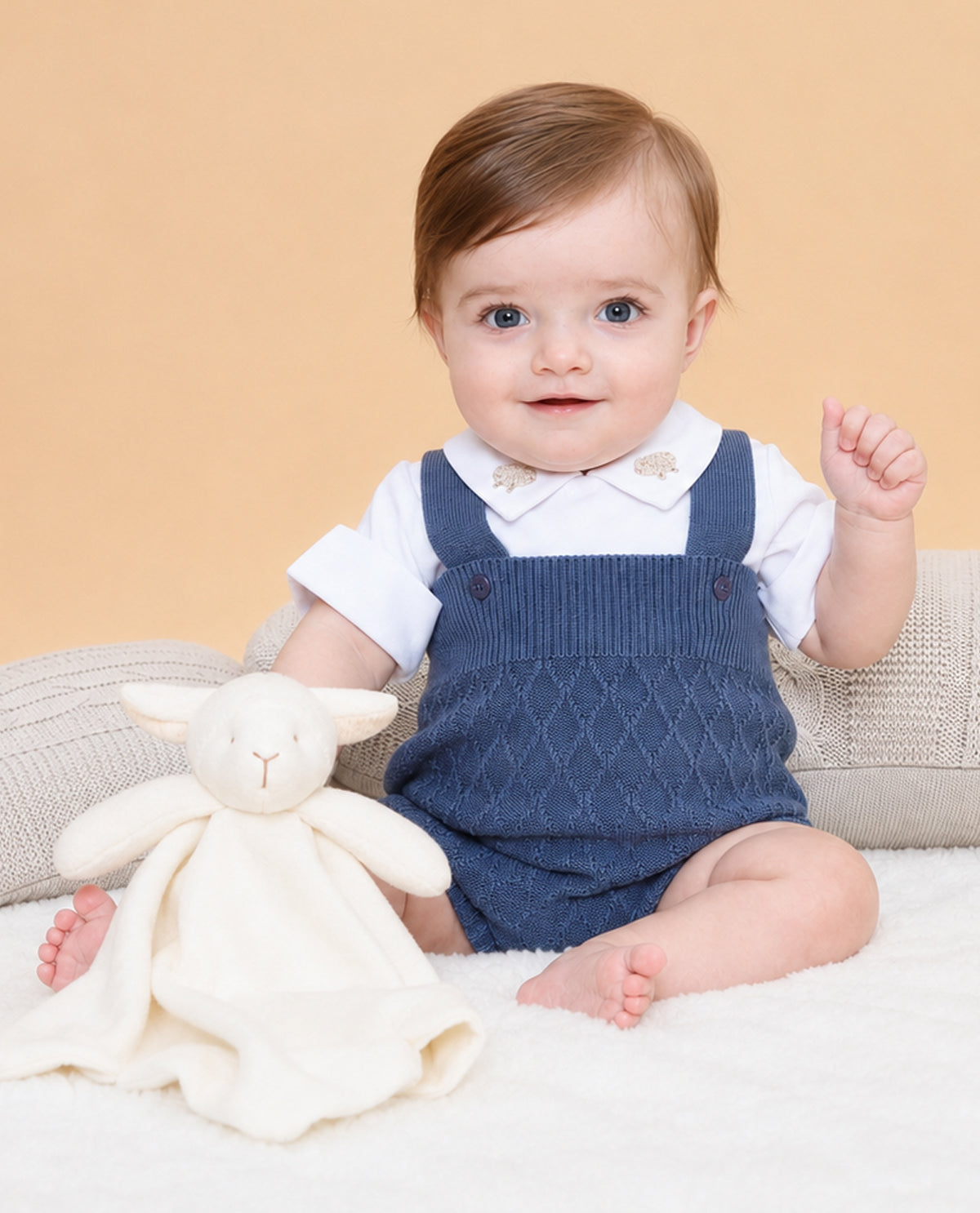 Romper Losango - Azulão - Nina & Maria Baby Store