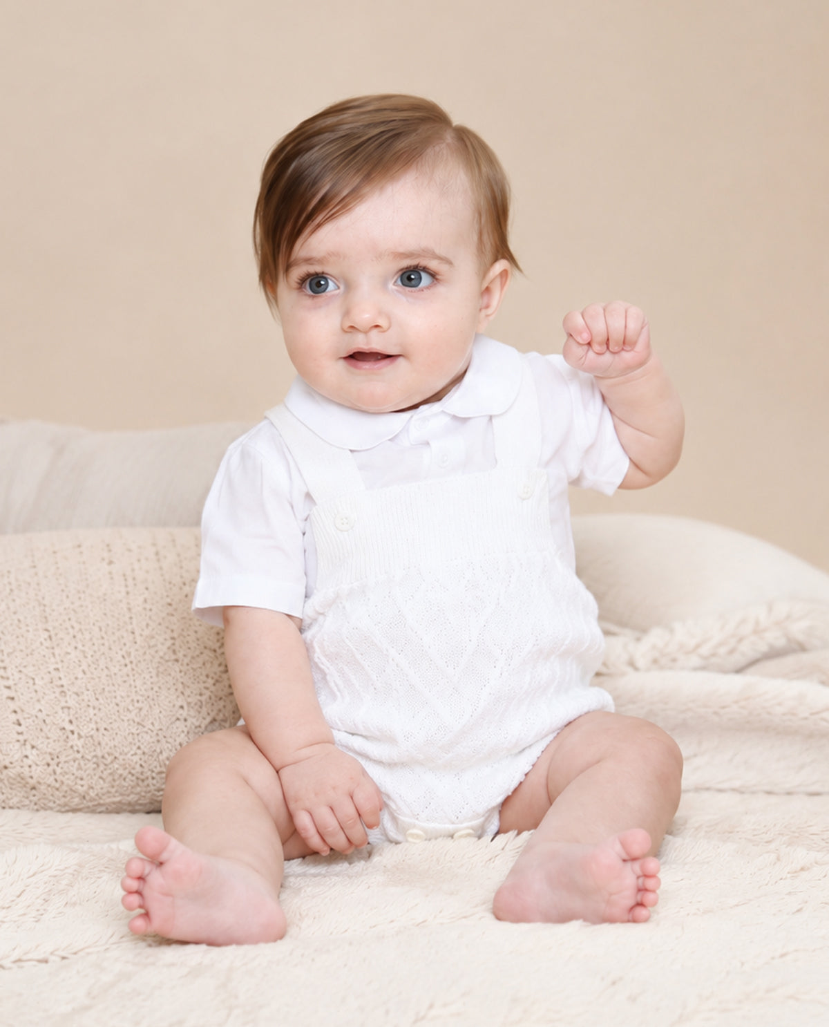 Romper Losango - Branco - Nina & Maria Baby Store