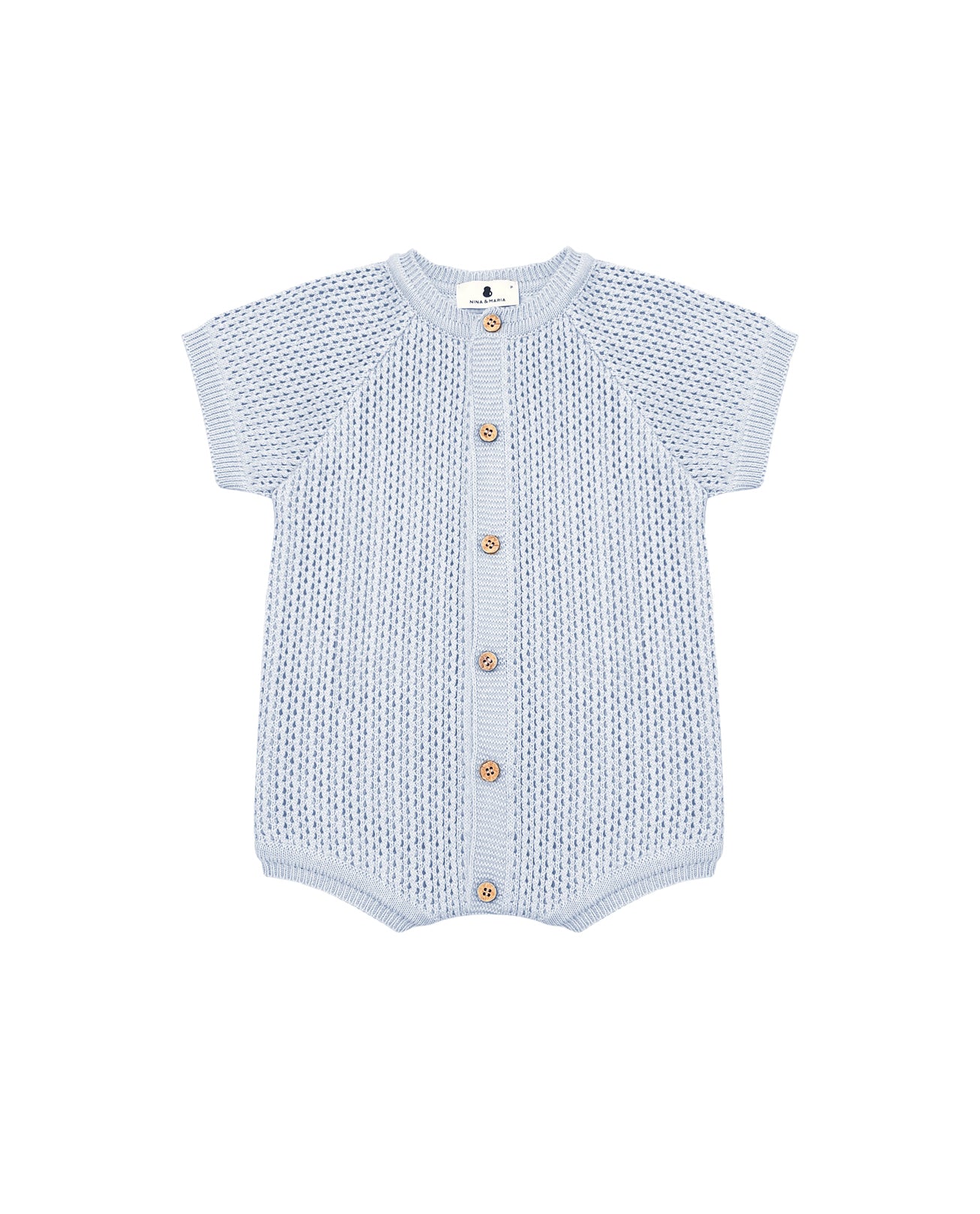 Romper Pescador Azul (magnético) - Nina & Maria Baby Store