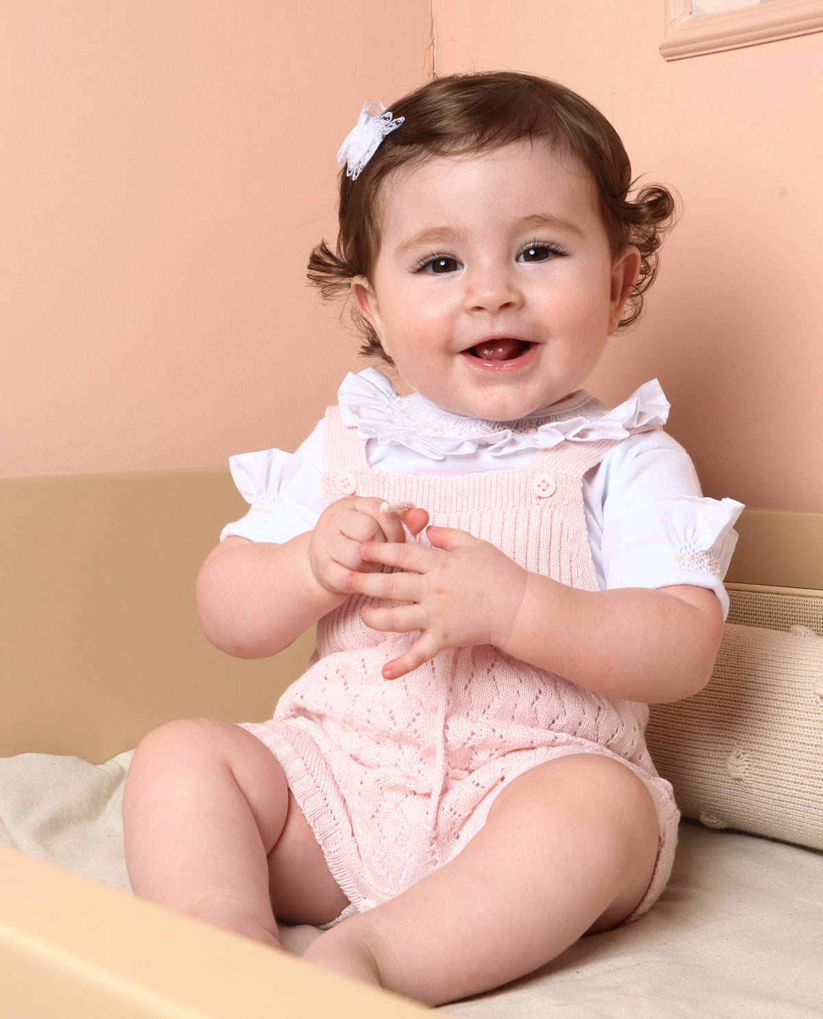 Romper Renda - Rosa - Nina & Maria Baby Store
