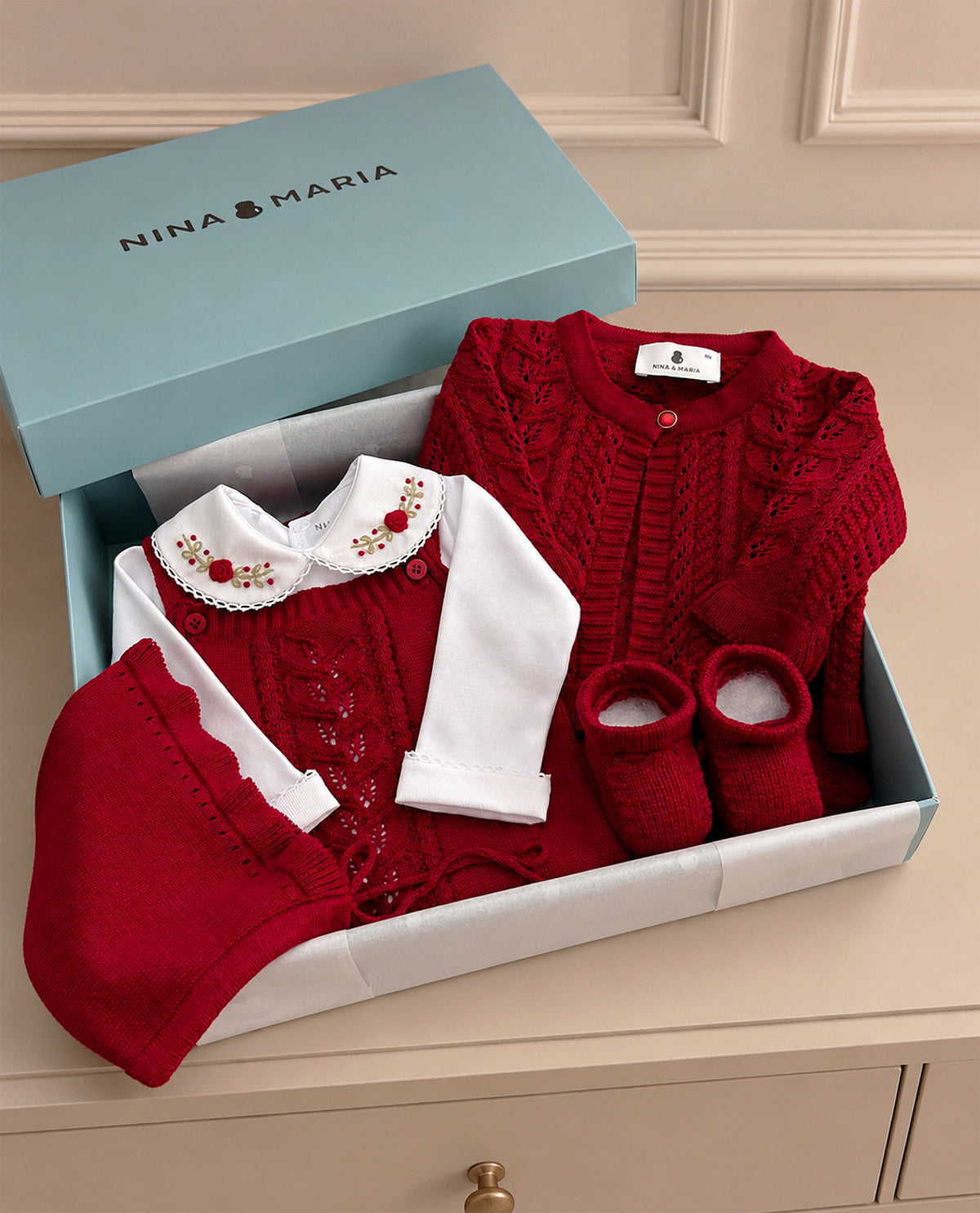 Kit Maternidade Amélie Vermelho