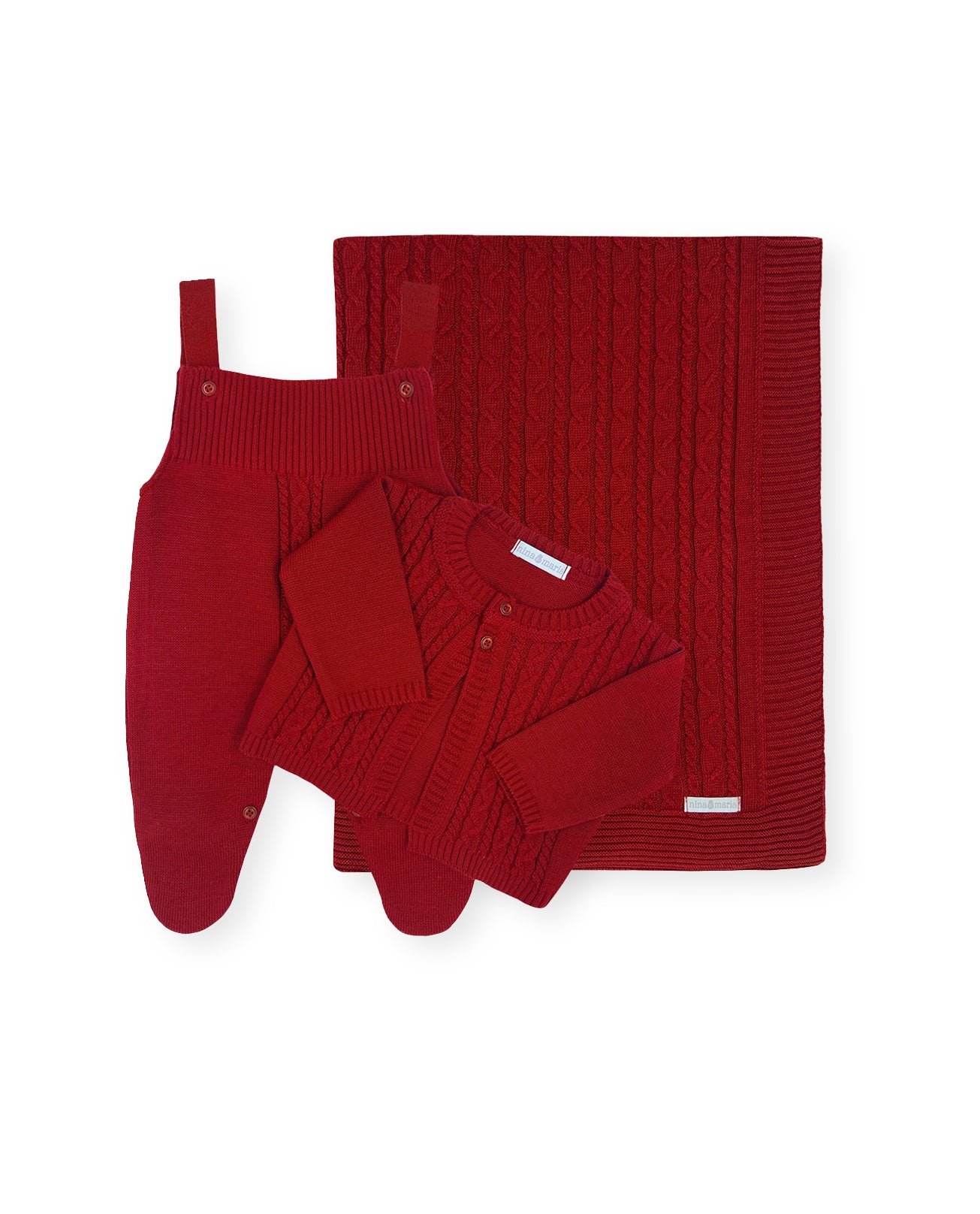 Saída Maternidade Antônio Red - Nina & Maria Baby Store