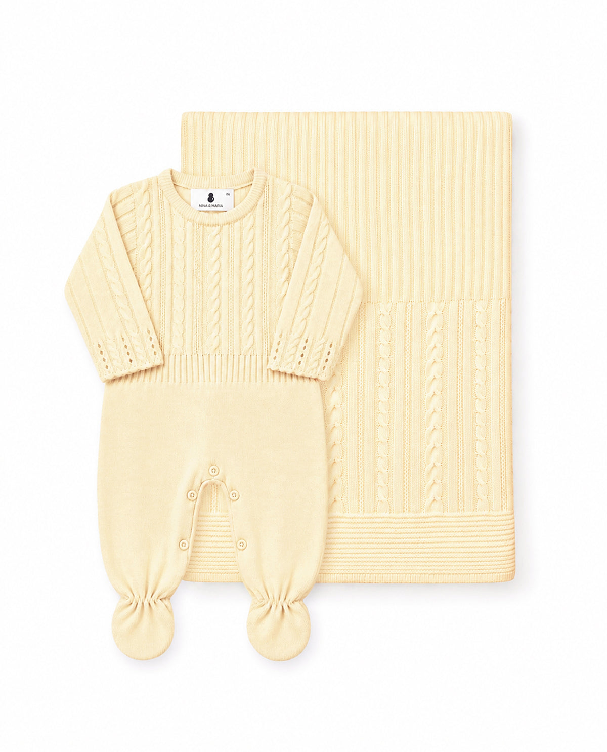 Kit Maternidade Braid Amarelo - Nina & Maria Baby Store