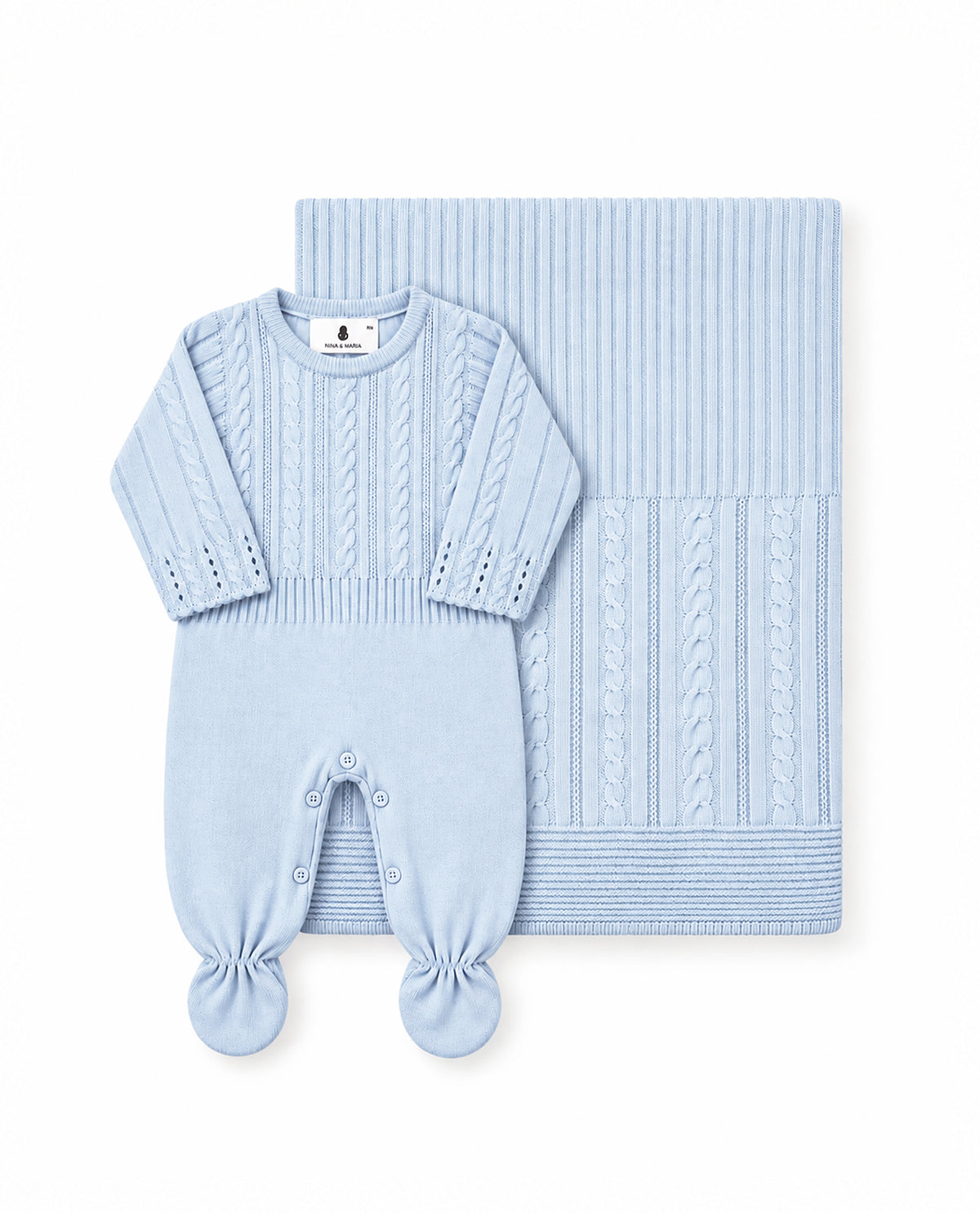 Kit Maternidade Braid Azul Bebê