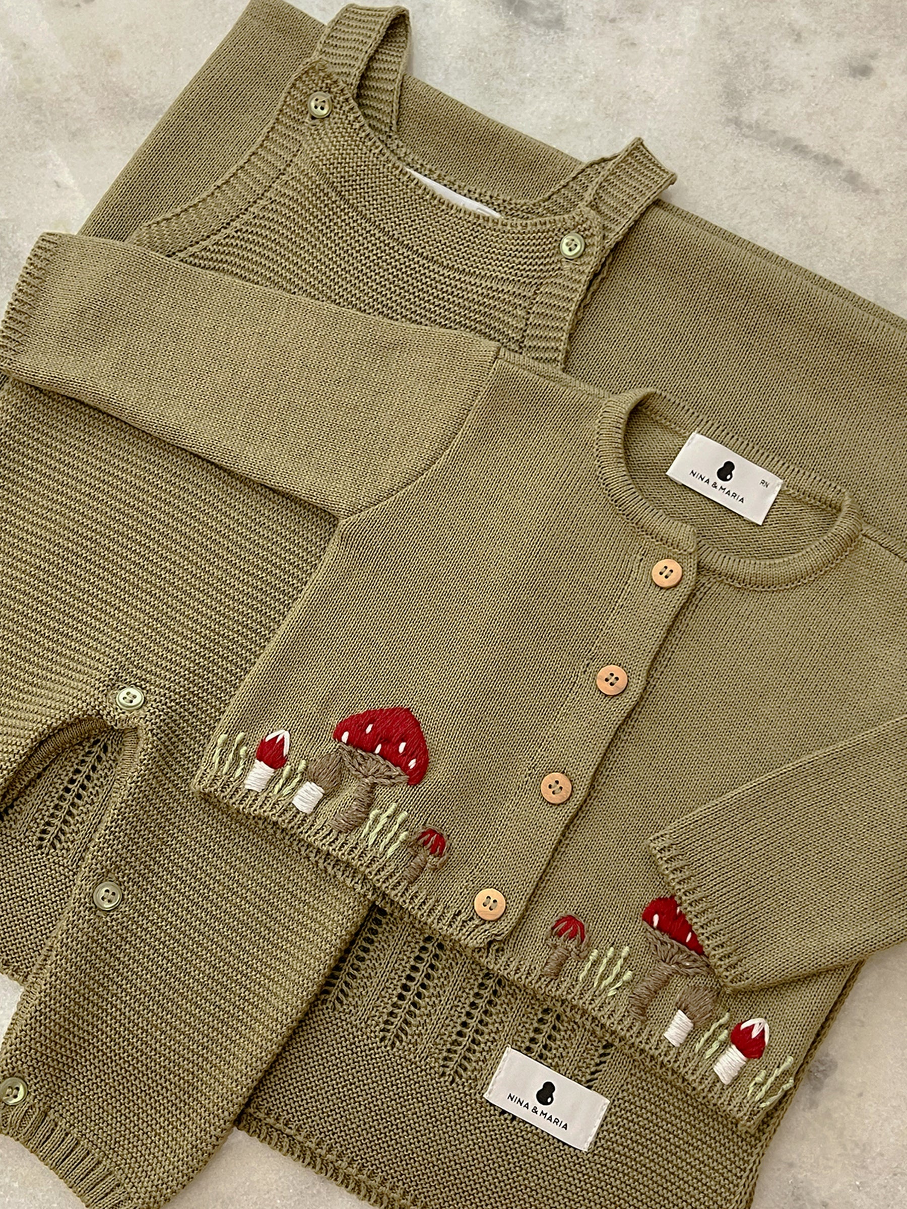 Conjunto Cogumelo - Verde - Nina & Maria Baby Store