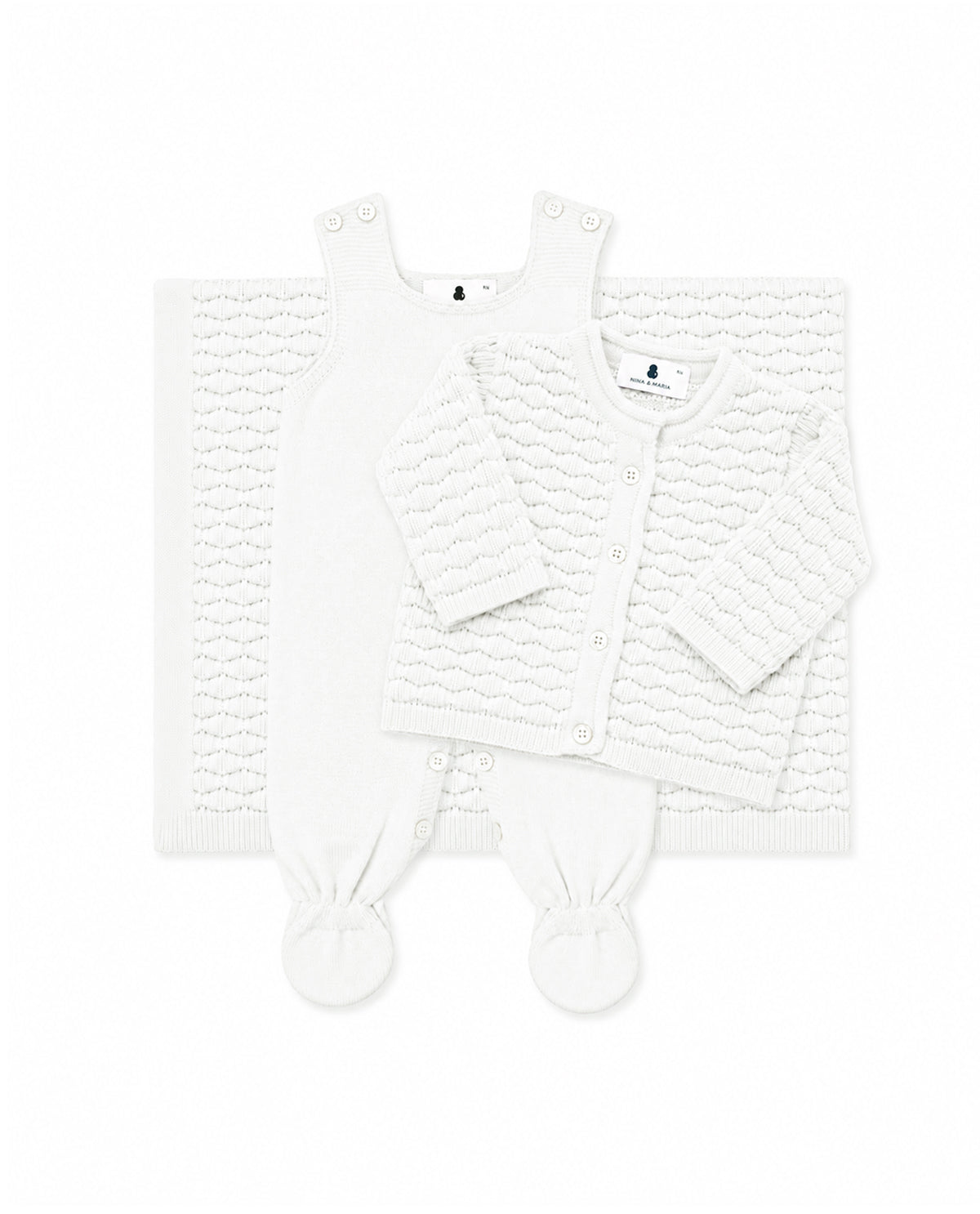 Kit Maternidade Colméia Branco