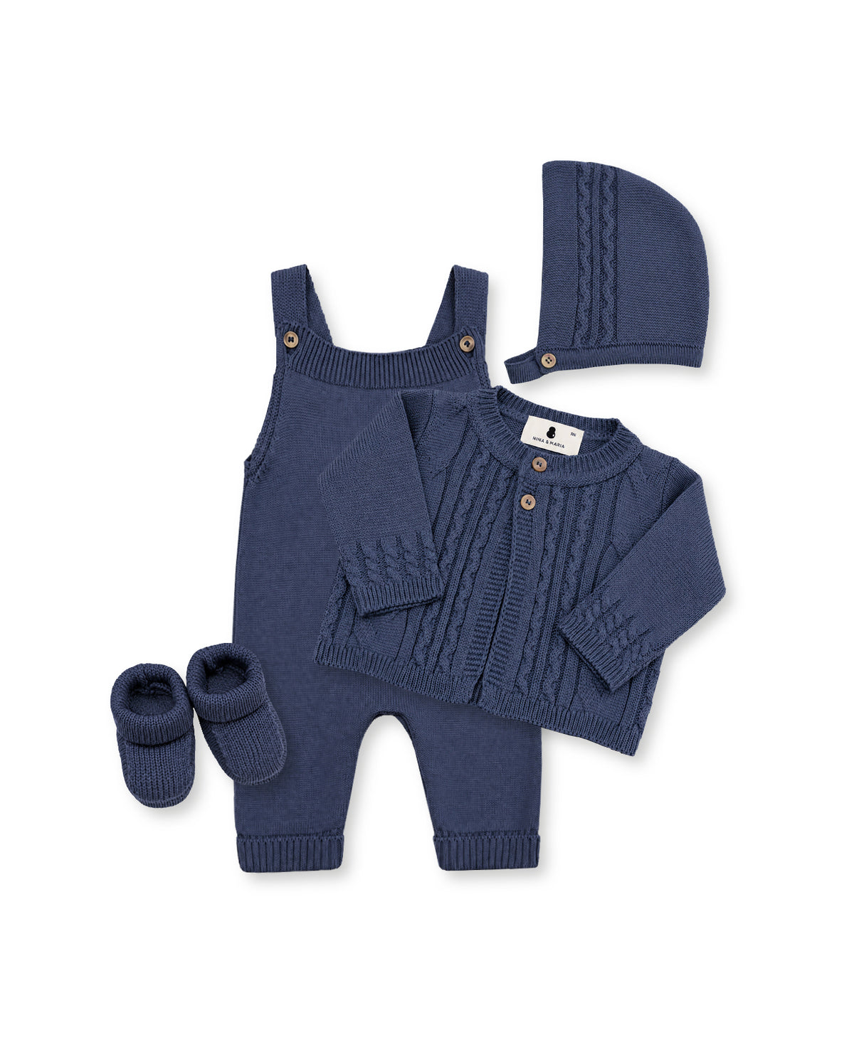 Kit Maternidade Euro Azul Noir - Nina & Maria Baby Store