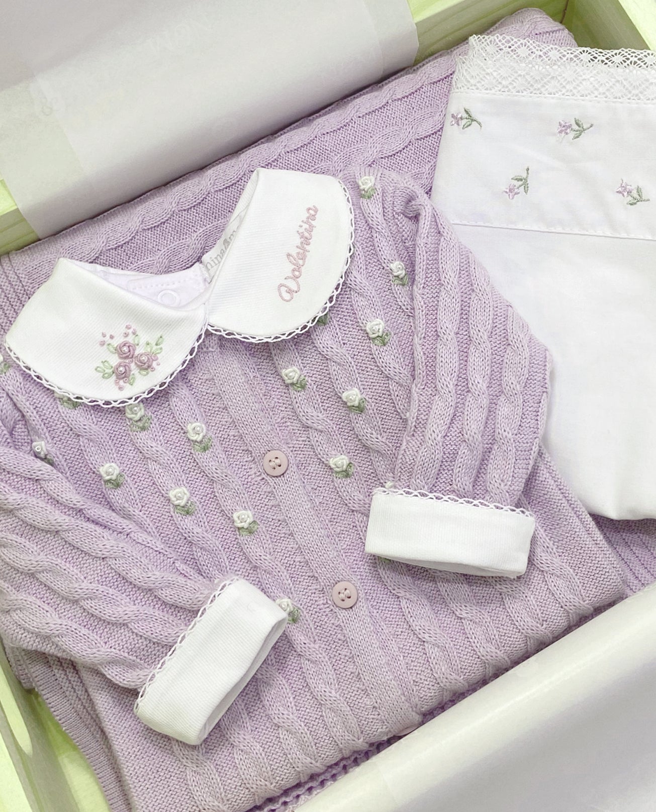 Saída Maternidade Flores - Lilás