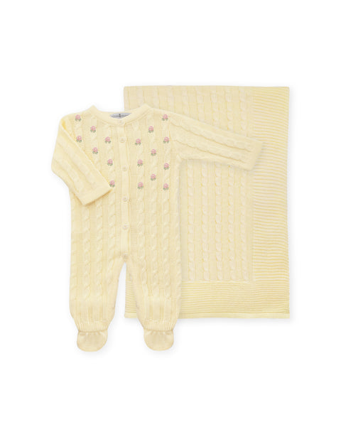 Saída de Maternidade Flores Yellow - Nina & Maria Baby Store