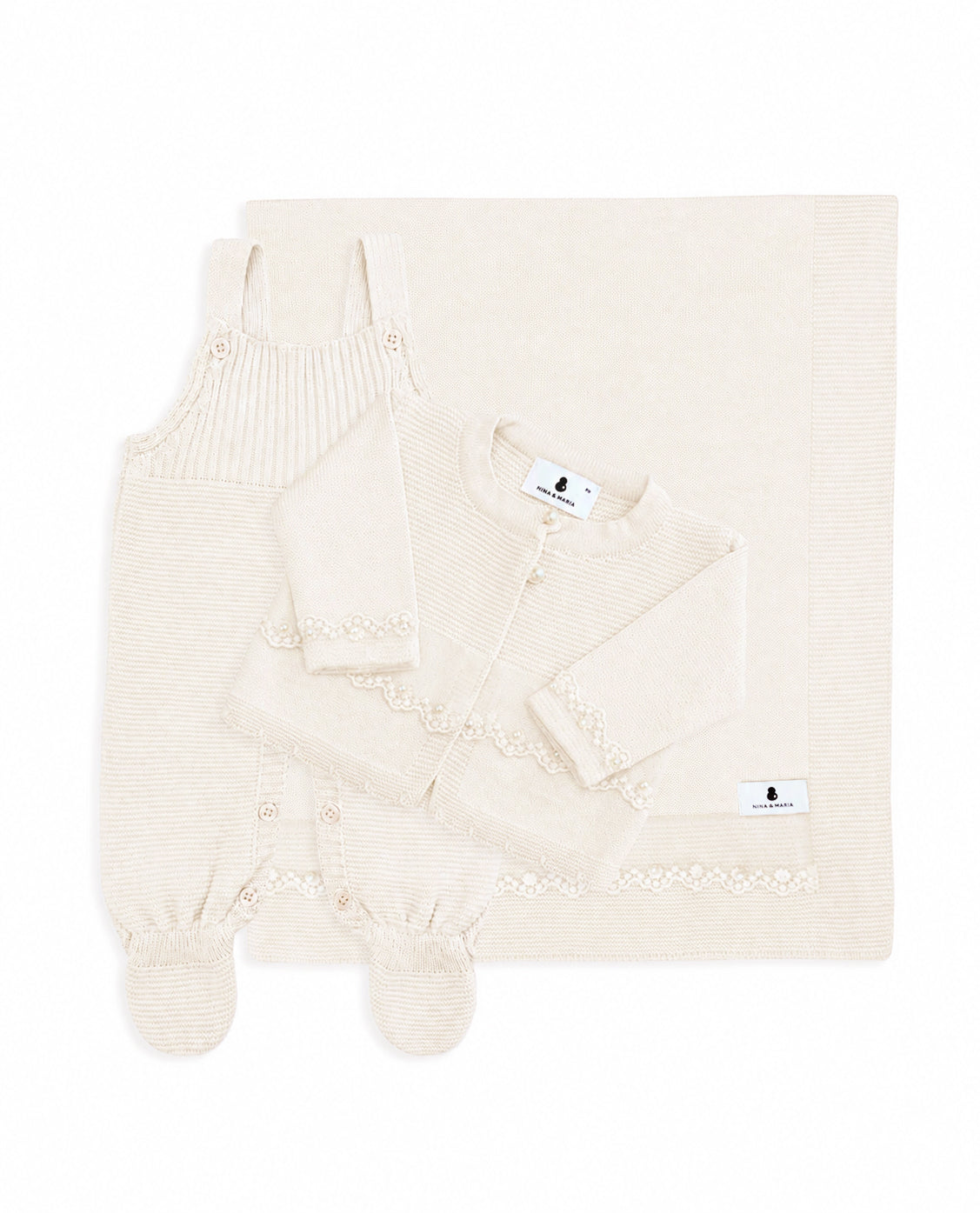 Kit Maternidade Megan Off-White - Nina & Maria Baby Store