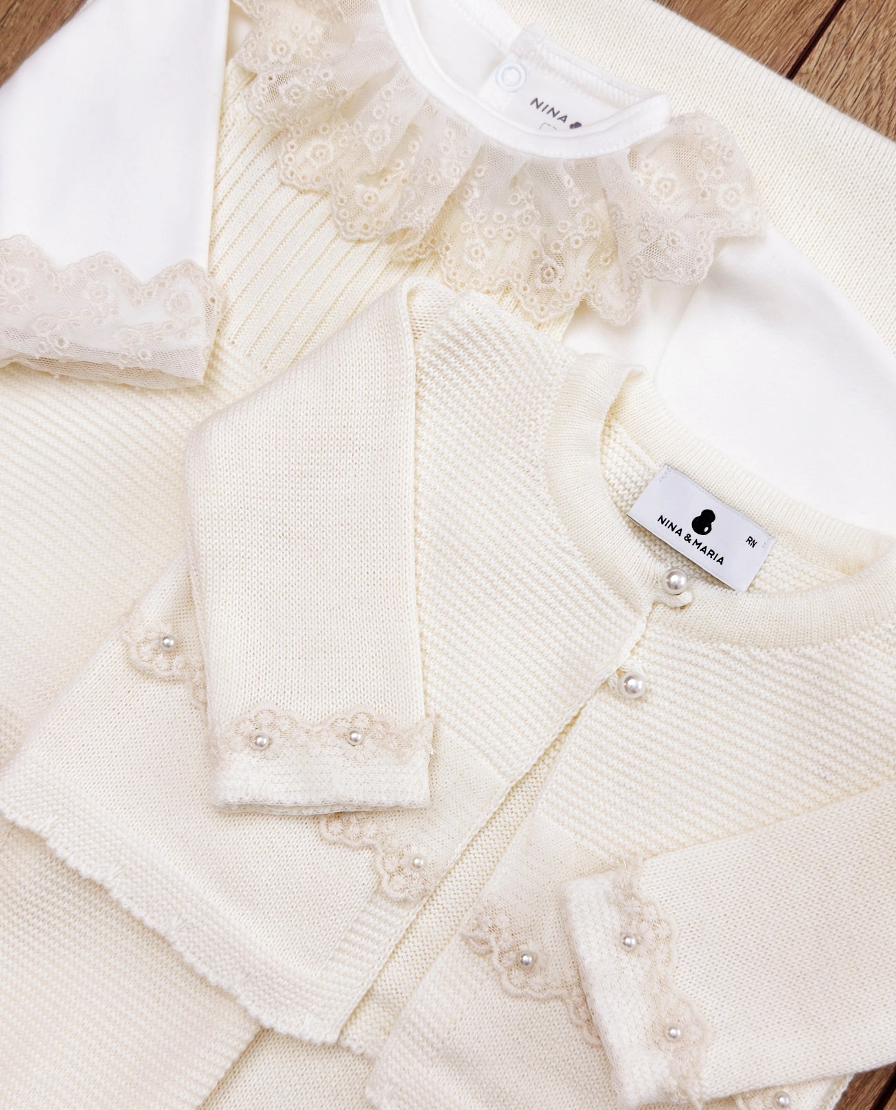 Kit Maternidade Megan Off-White - Nina & Maria Baby Store
