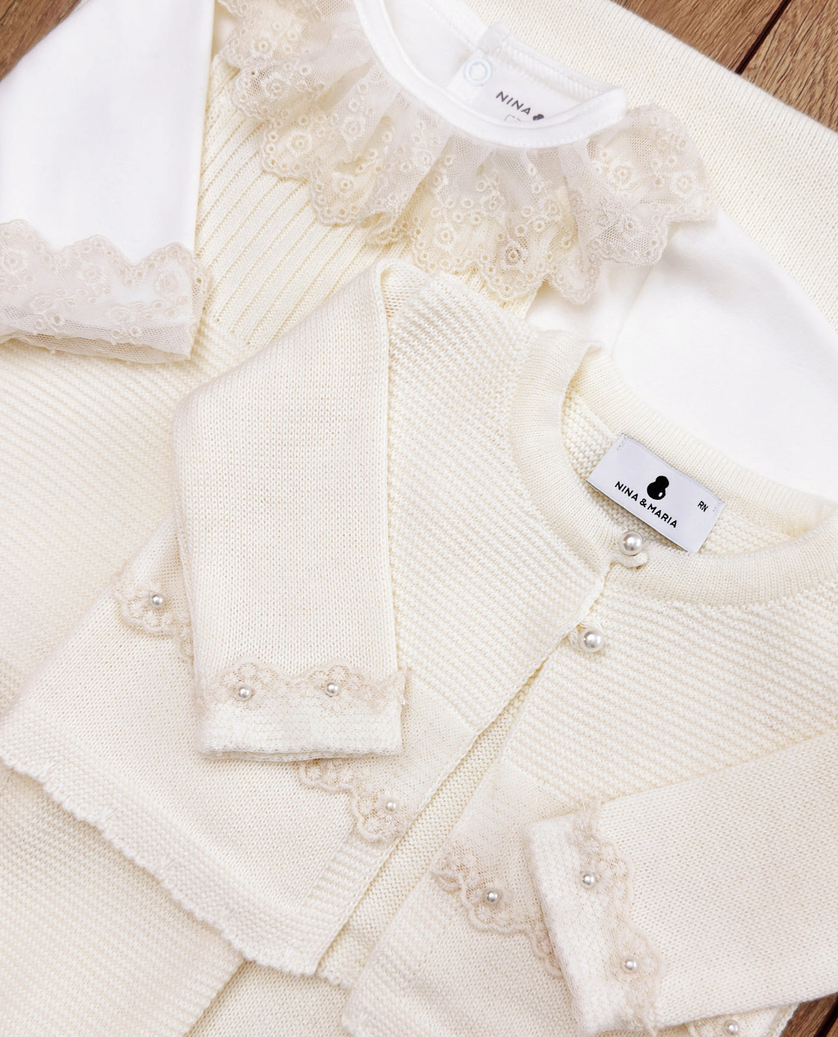 Kit Maternidade Megan Off-White - Nina & Maria Baby Store