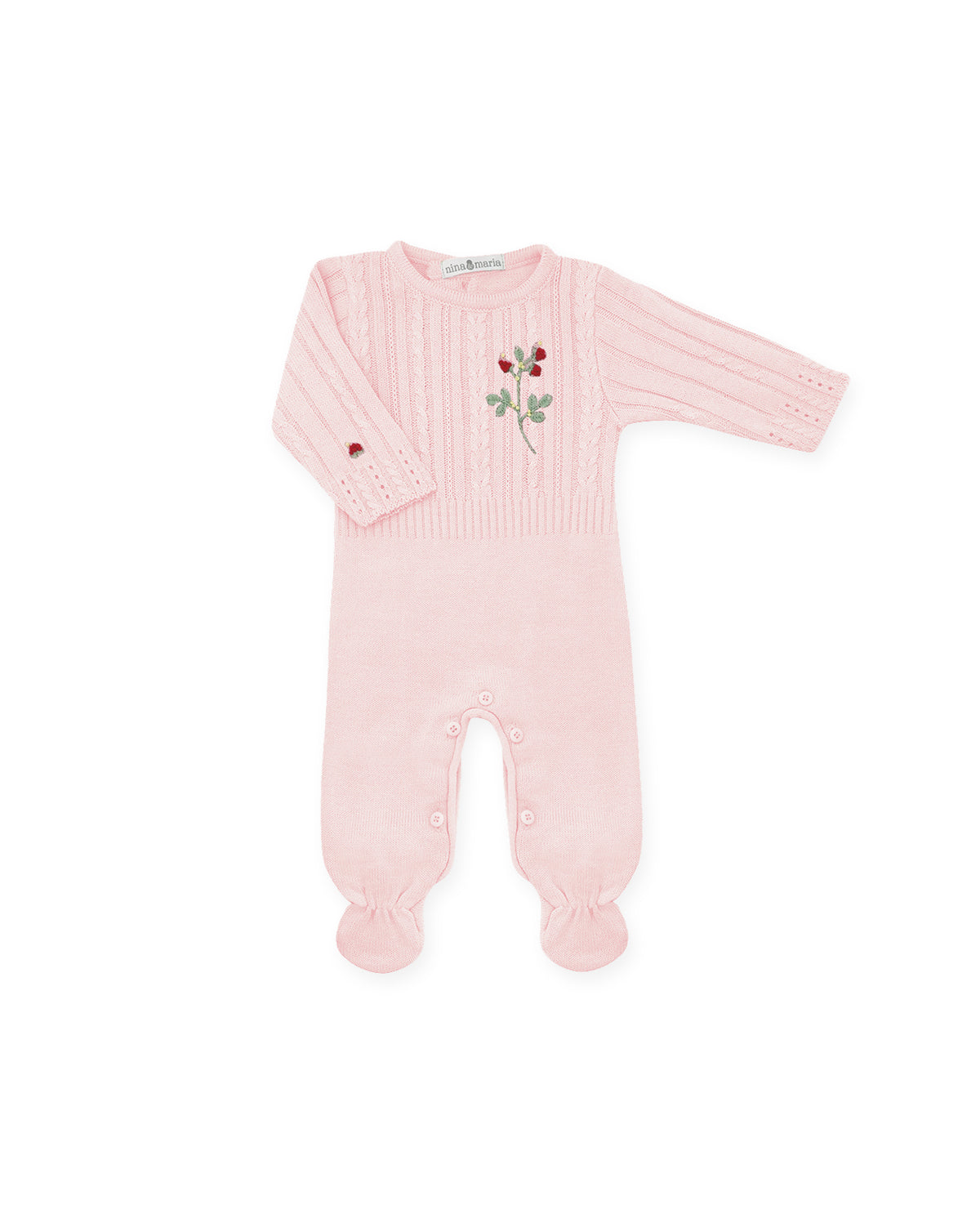 Saída de Maternidade Moranguinho Rosa - Nina & Maria Baby Store