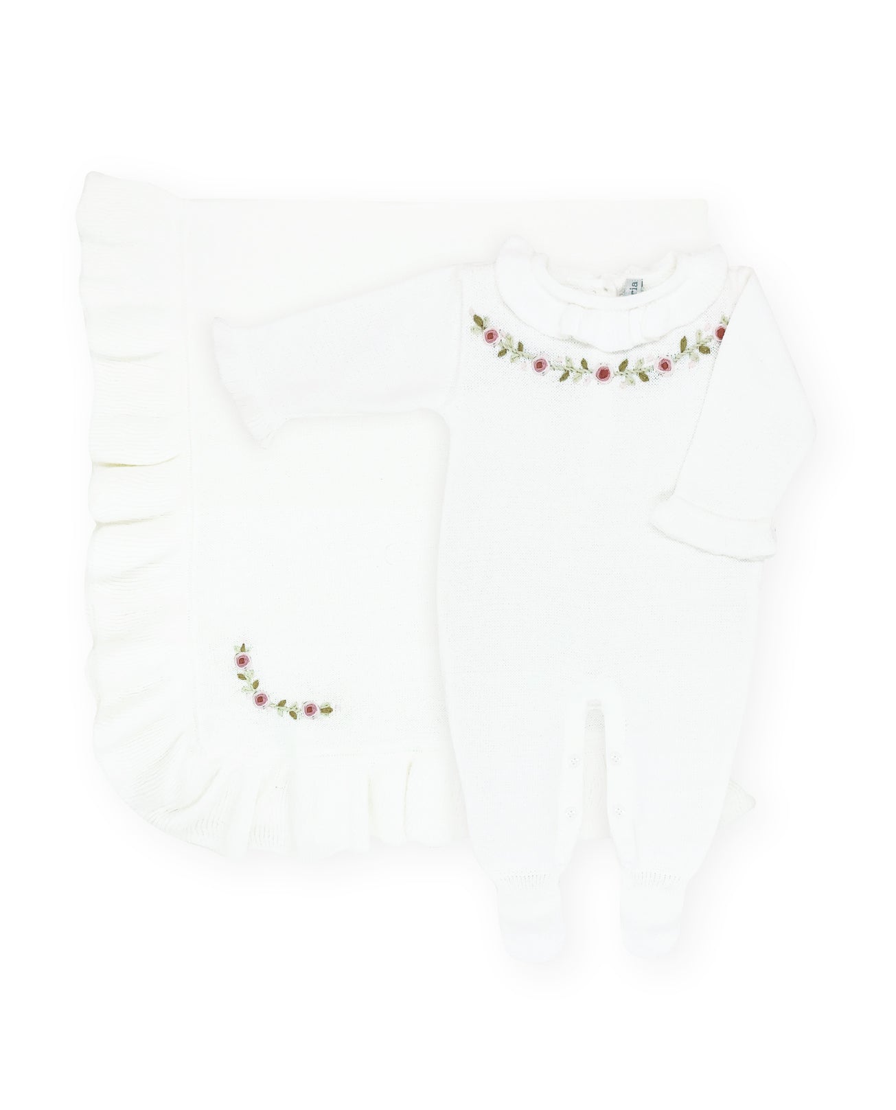Saída Ramalhete Branca - Nina & Maria Baby Store