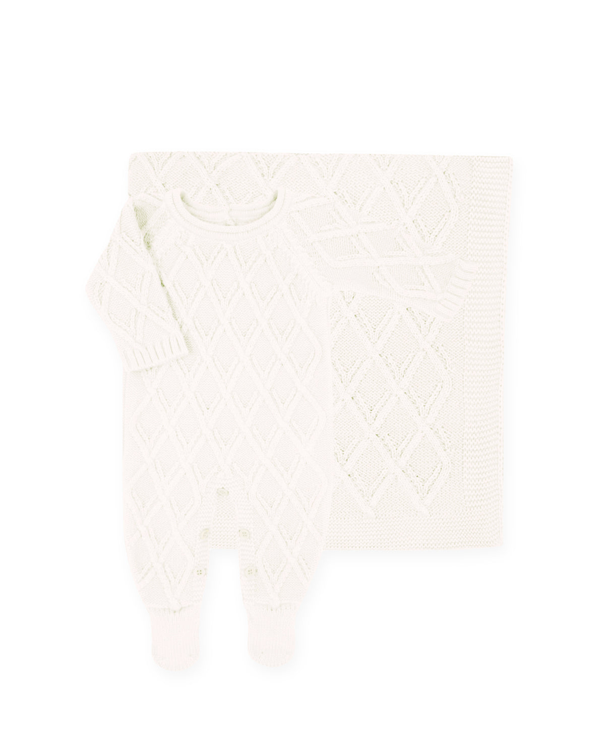 Saída de Maternidade Tela Off White