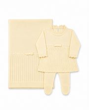 Kit Maternidade Vestido Cotelê Amarelo - Nina & Maria Baby Store