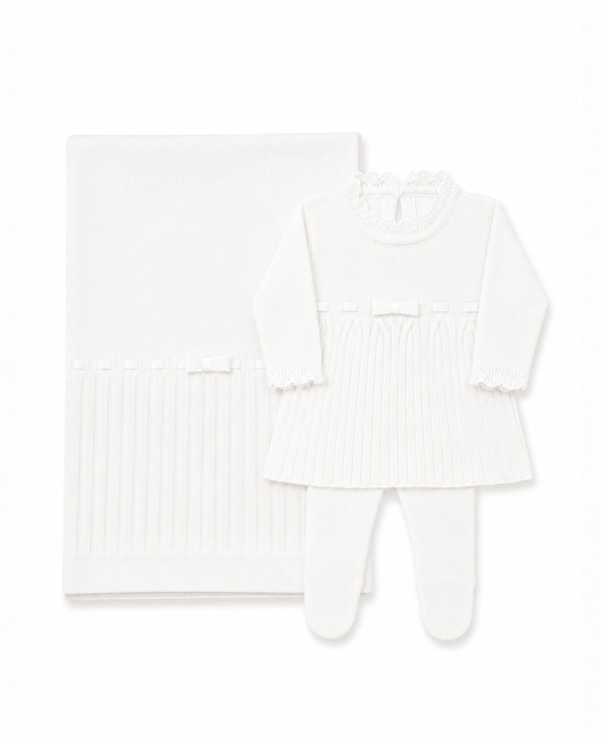 Kit Maternidade Vestido Cotelê Branco