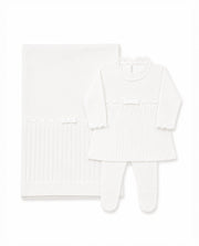 Kit Maternidade Vestido Cotelê Branco