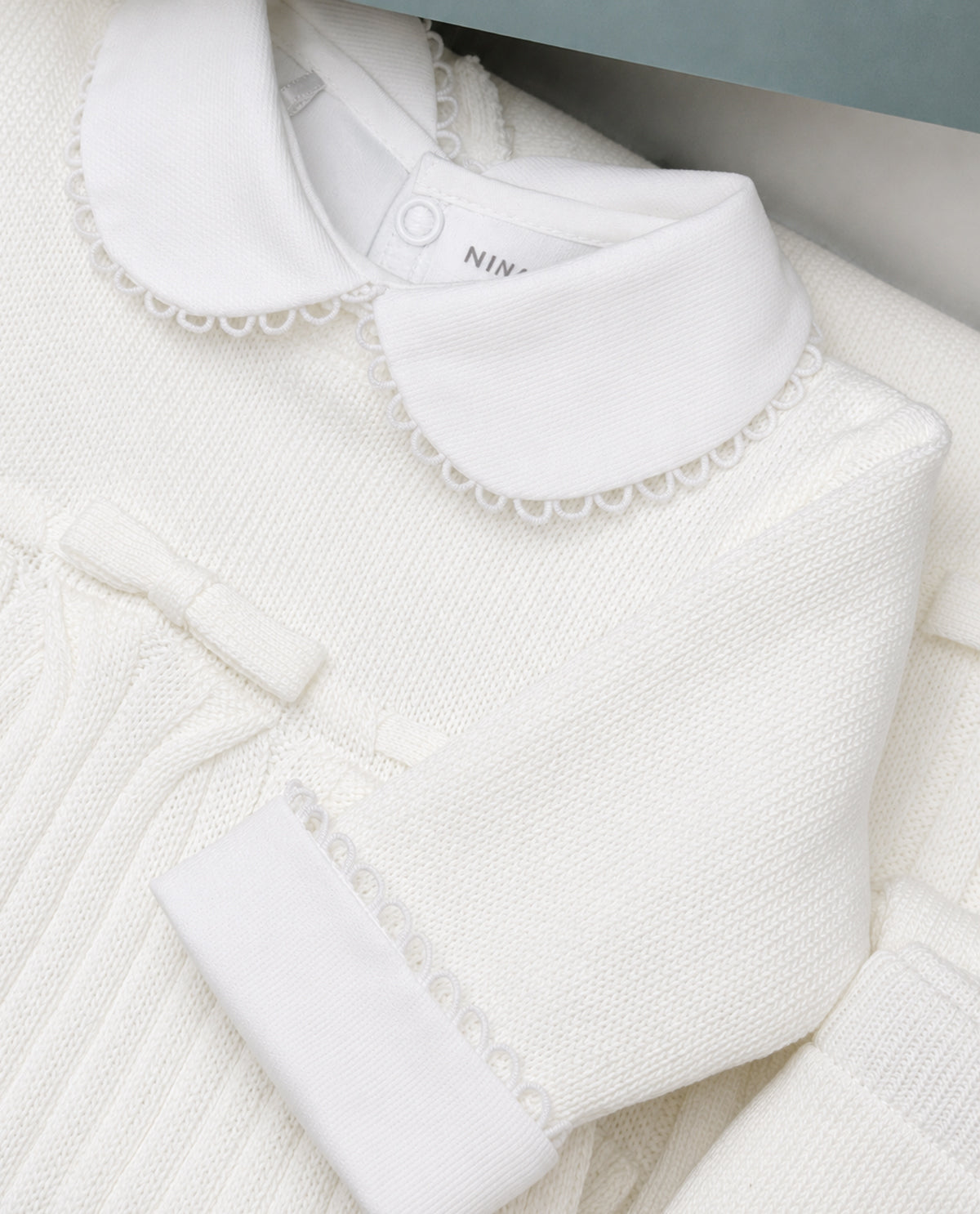 Body Barradinho  Branco - Nina & Maria Baby Store