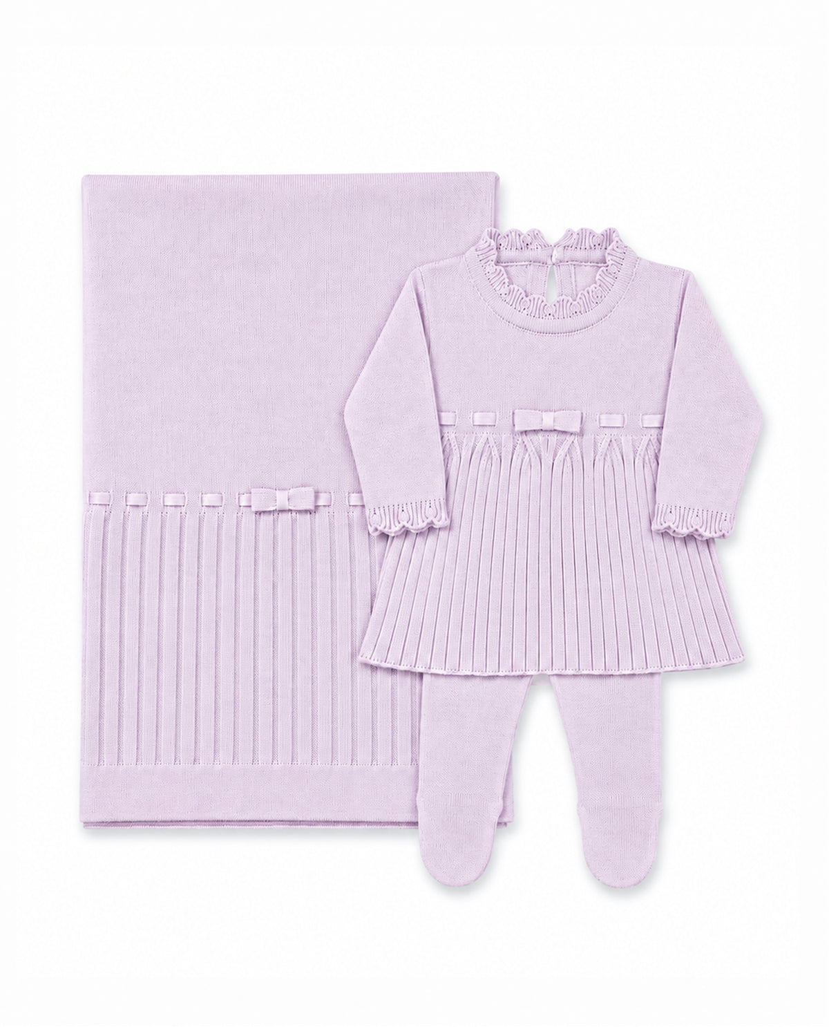 Kit Maternidade Vestido Cotelê Lilás