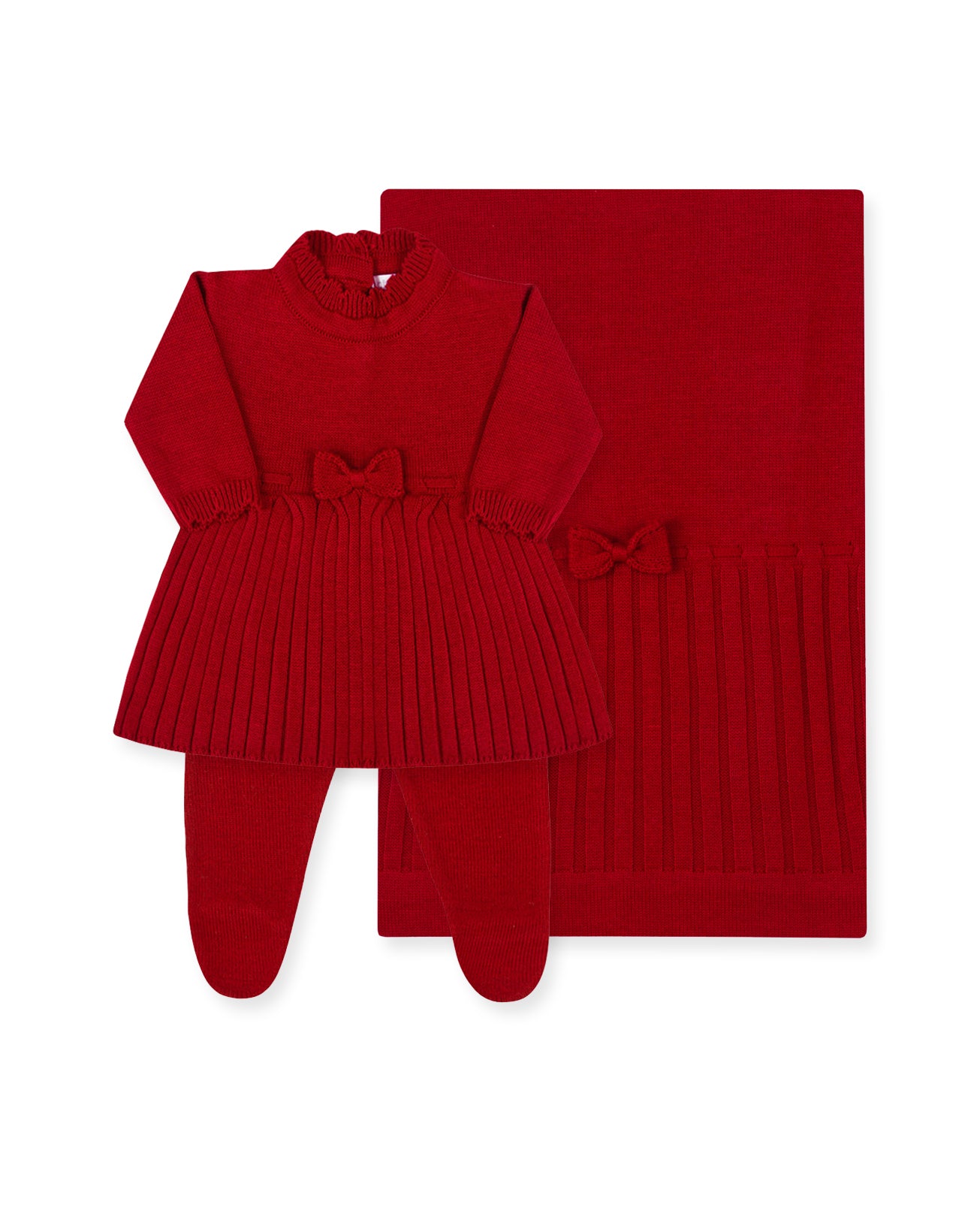 Saída Maternidade Vestido Cotelê Vermelho