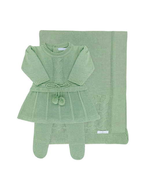 Saída Vestido Pompom Verde 1305