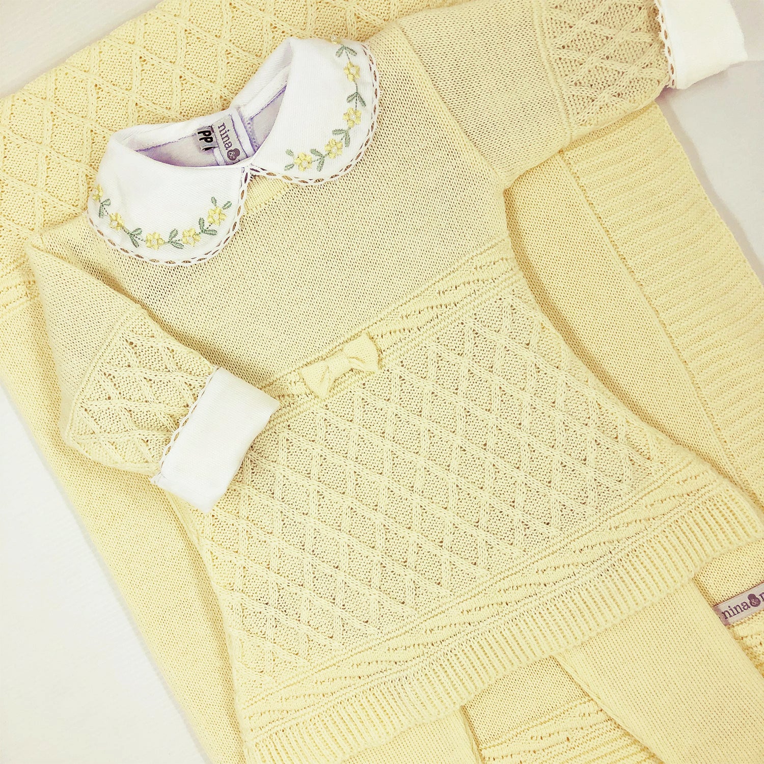 Saída Vestido Sophie Amarelo - Nina & Maria Baby Store