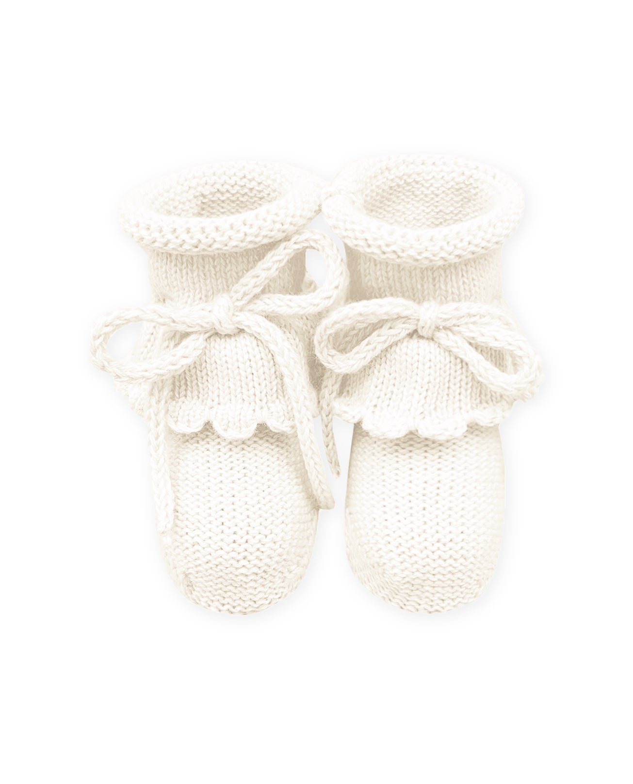 Botinha Babado Off-White Feminina