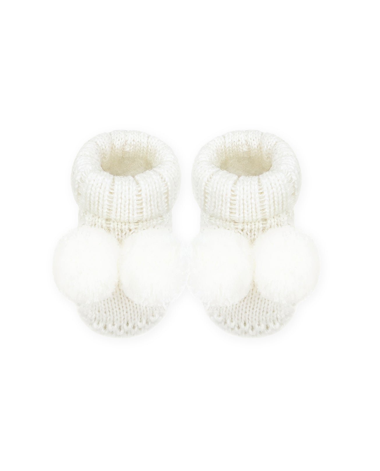 Sapatinho Pompom Cru - Nina & Maria Baby Store