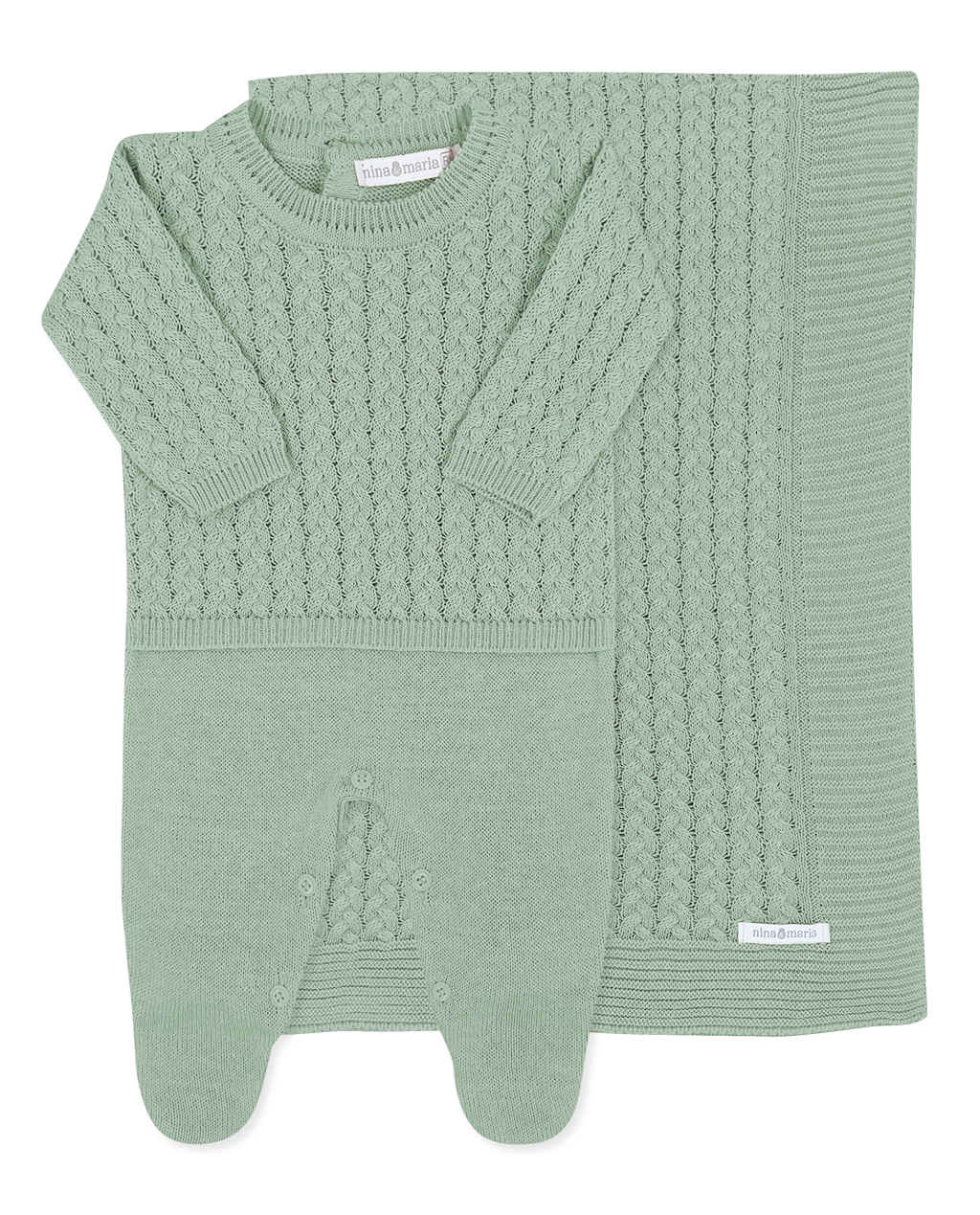 Saída de Maternidade Trancinha Verde