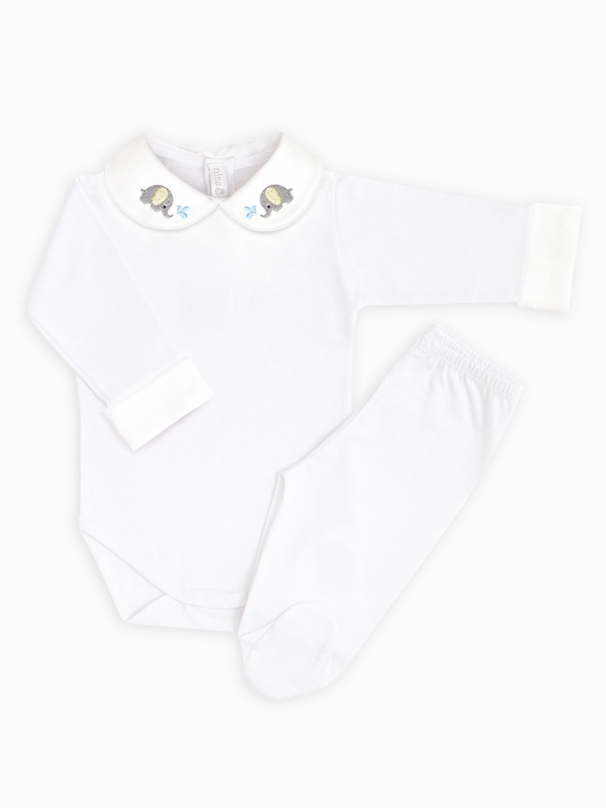 Body Bordado Elefantinho - Nina & Maria Baby Store