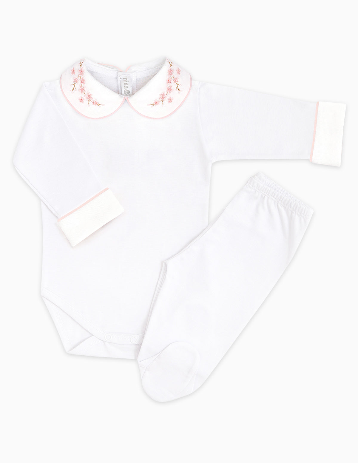 Body Bordado Cerejeira - Nina & Maria Baby Store