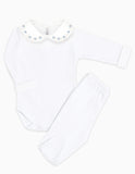 Body Bordado Primavera Azul - Nina & Maria Baby Store