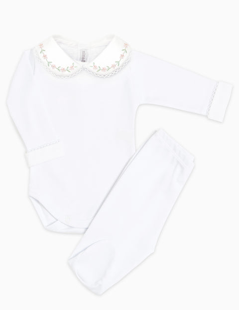 Body Bordado Primavera Rosa - Nina & Maria Baby Store