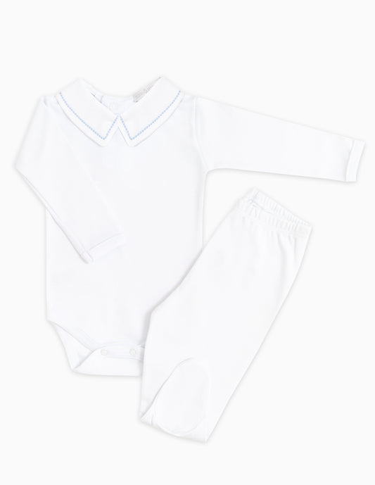 Body Bordado Bolinha Azul-Bebê 2048