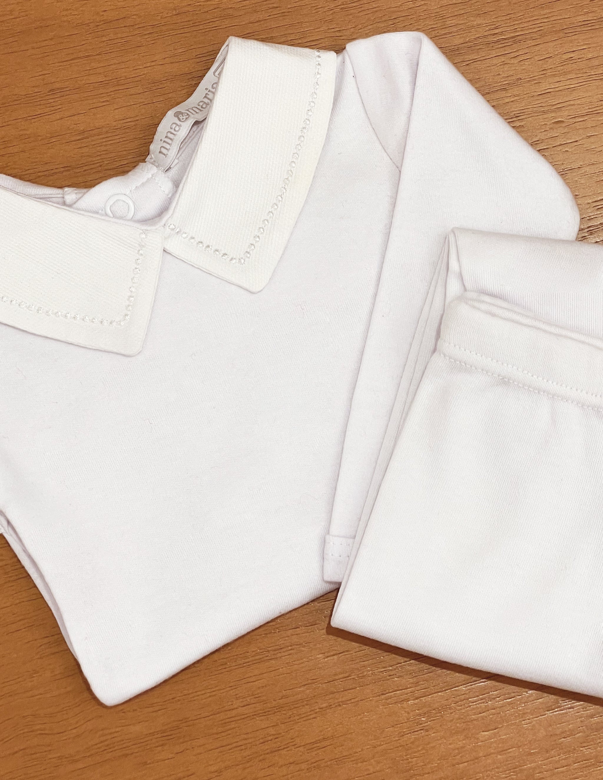 Body Bordado Bolinha Branco - Nina & Maria Baby Store