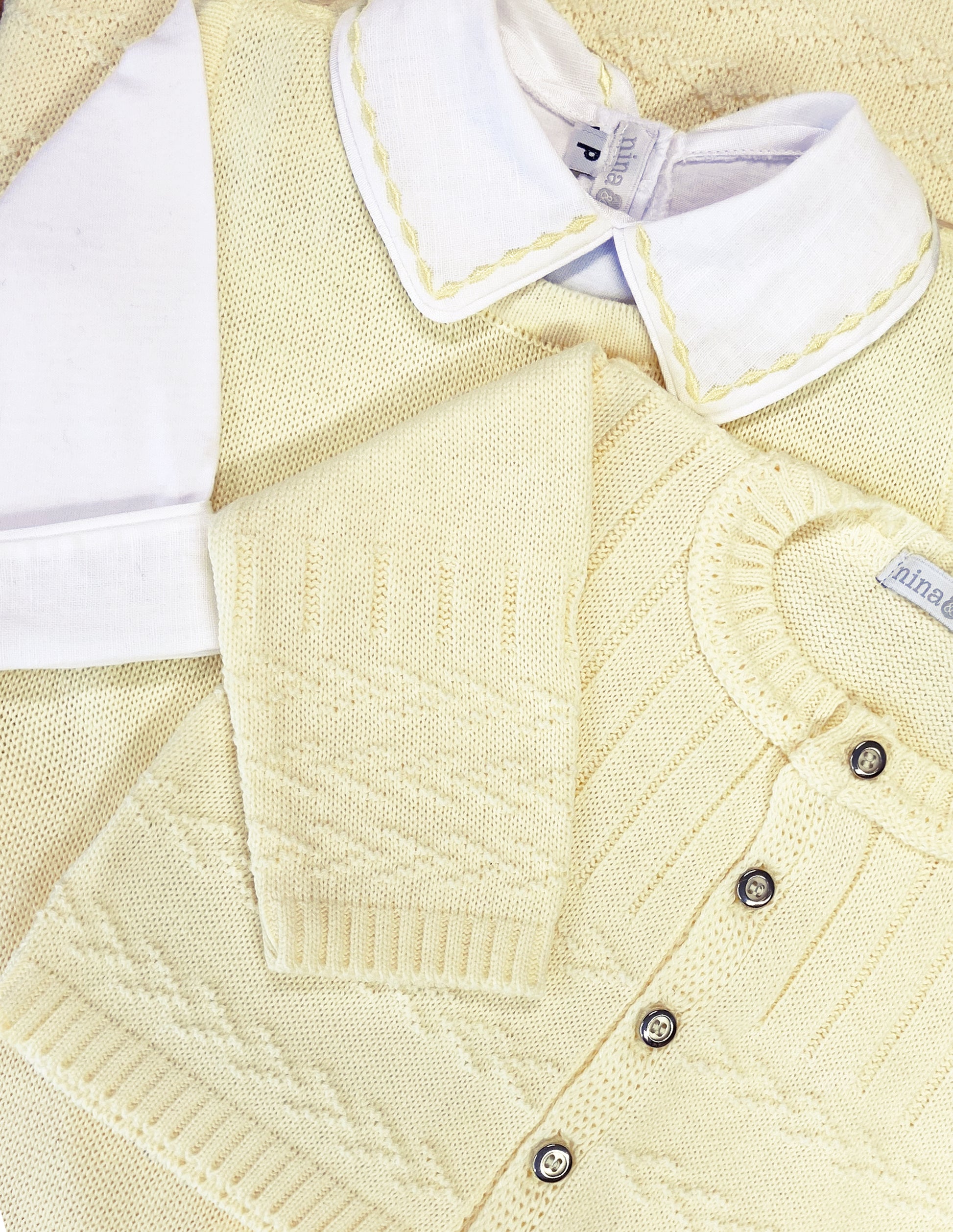 Body Losangos Amarelo - Nina & Maria Baby Store