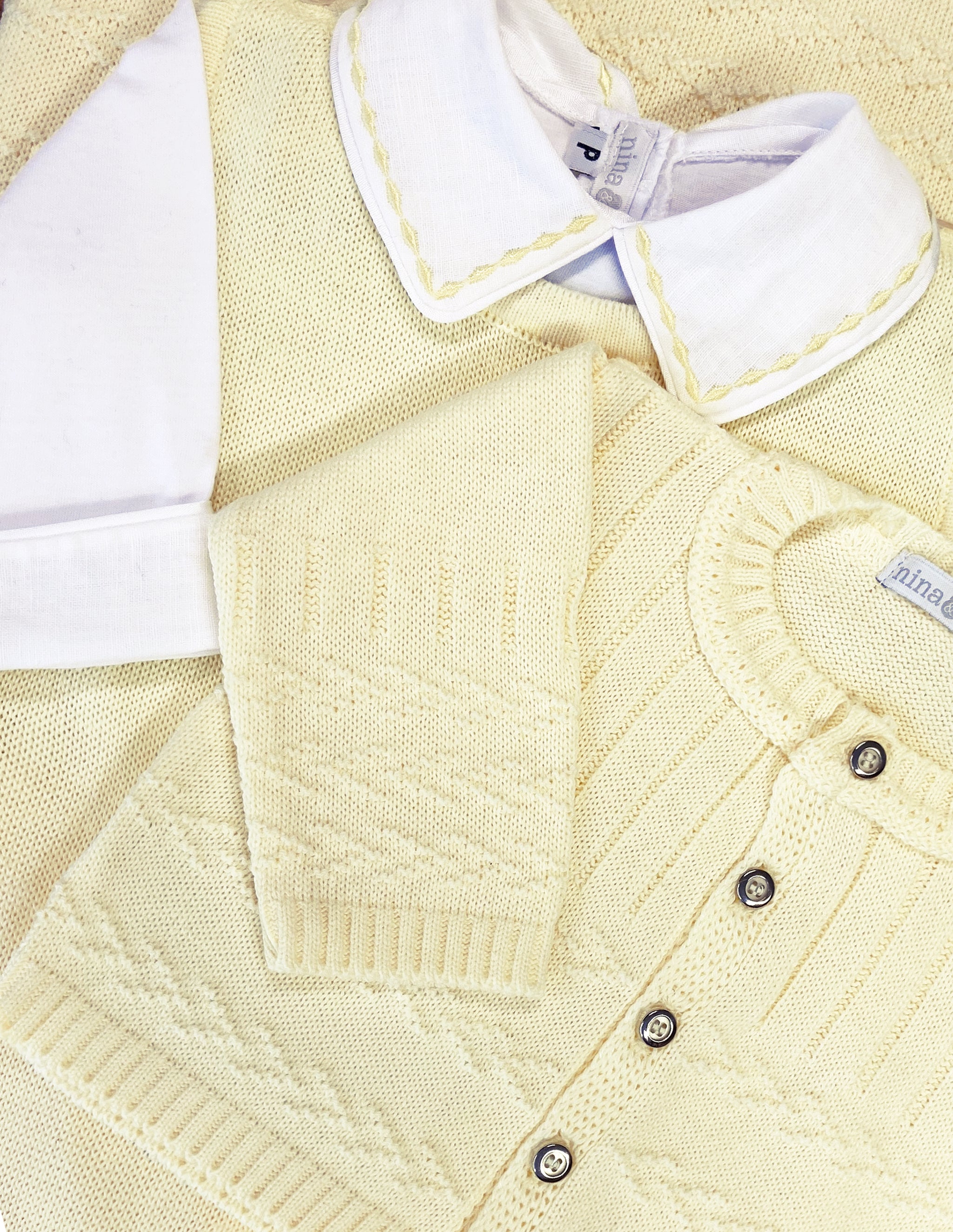 Body Losangos Amarelo - Nina & Maria Baby Store